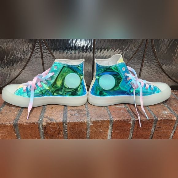 Iridescent Converse High Tops - Picture 3 of 8